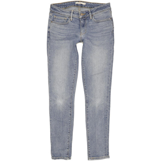 Levi's 711 Women Blue Skinny Slim Stretch Jeans W27 L30