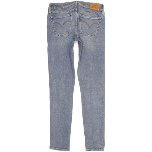Levi's 711 Women Blue Skinny Slim Stretch Jeans W27 L30