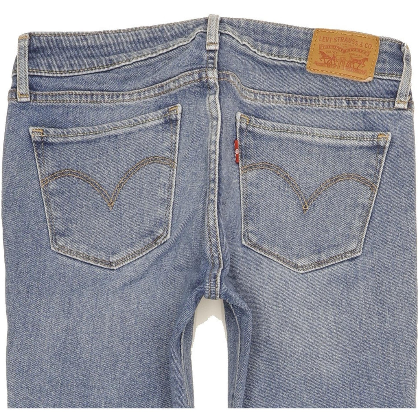 Levi's 711 Women Blue Skinny Slim Stretch Jeans W27 L30