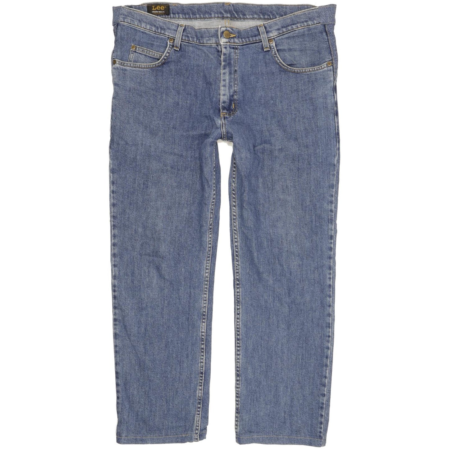 Lee Brooklyn Men Blue Straight Regular Stretch Jeans W40 L28