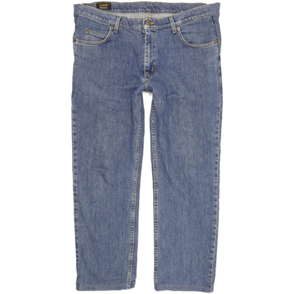 Lee Brooklyn Men Blue Straight Regular Stretch Jeans W40 L28