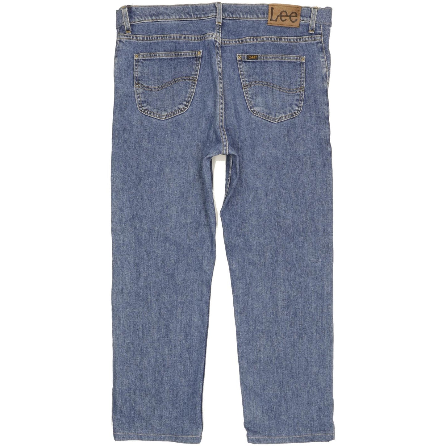 Lee Brooklyn Men Blue Straight Regular Stretch Jeans W40 L28