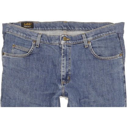 Lee Brooklyn Men Blue Straight Regular Stretch Jeans W40 L28