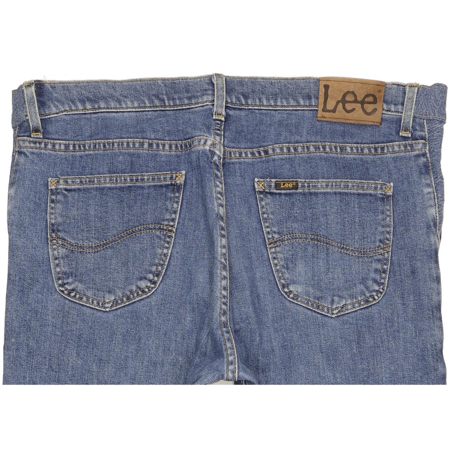 Lee Brooklyn Men Blue Straight Regular Stretch Jeans W40 L28