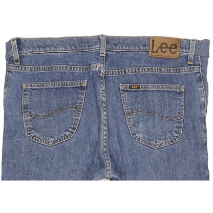 Lee Brooklyn Men Blue Straight Regular Stretch Jeans W40 L28