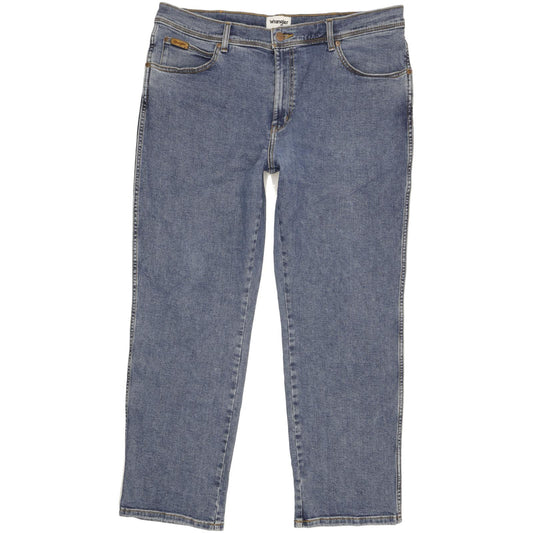 Wrangler Texas Men Blue Straight Regular Stretch Jeans W40 L30