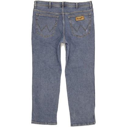Wrangler Texas Men Blue Straight Regular Stretch Jeans W40 L30