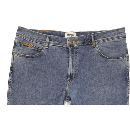 Wrangler Texas Men Blue Straight Regular Stretch Jeans W40 L30