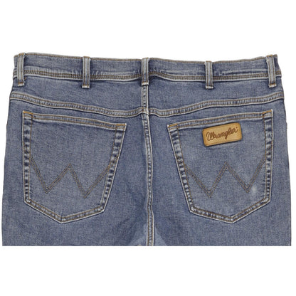 Wrangler Texas Men Blue Straight Regular Stretch Jeans W40 L30