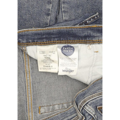 Wrangler Texas Men Blue Straight Regular Stretch Jeans W40 L30