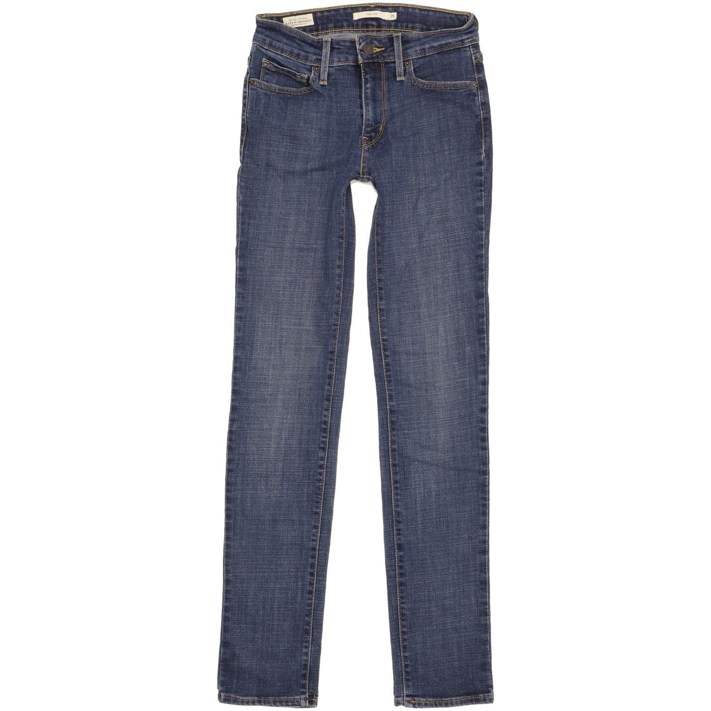 Levi's 712 Women Blue Straight Slim Stretch Jeans W25 L32