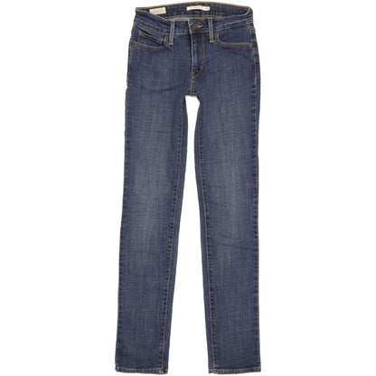 Levi's 712 Women Blue Straight Slim Stretch Jeans W25 L32