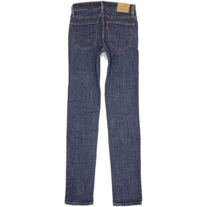 Levi's 712 Women Blue Straight Slim Stretch Jeans W25 L32
