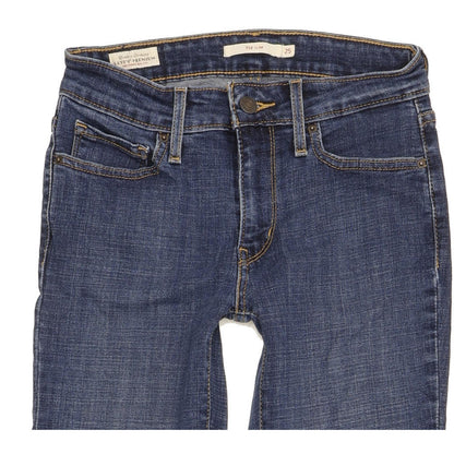 Levi's 712 Women Blue Straight Slim Stretch Jeans W25 L32
