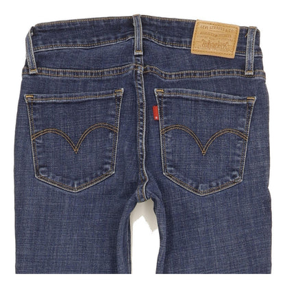 Levi's 712 Women Blue Straight Slim Stretch Jeans W25 L32