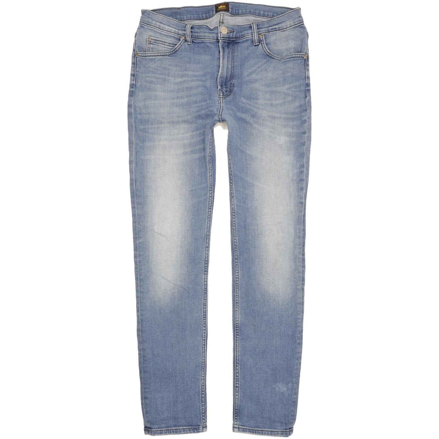 Lee Rider Women Blue Straight Regular Stretch Jeans W34 L32