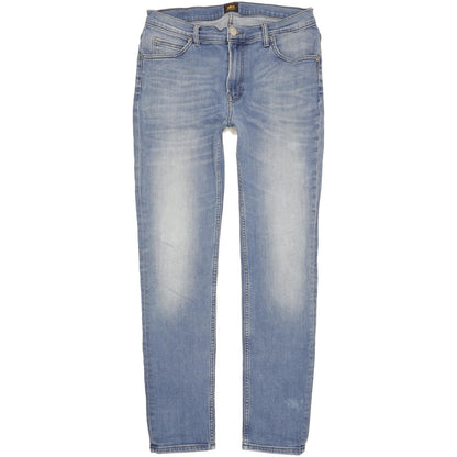 Lee Rider Women Blue Straight Regular Stretch Jeans W34 L32