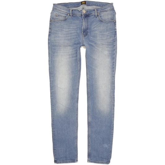 Lee Rider Women Blue Straight Regular Stretch Jeans W34 L32