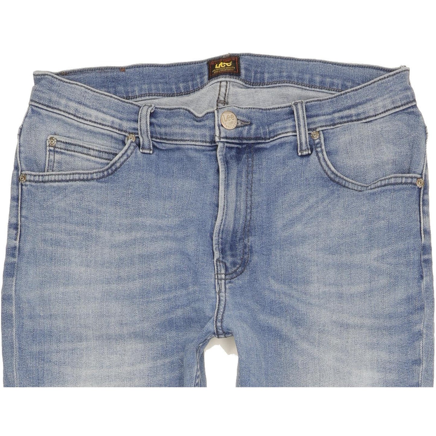 Lee Rider Women Blue Straight Regular Stretch Jeans W34 L32