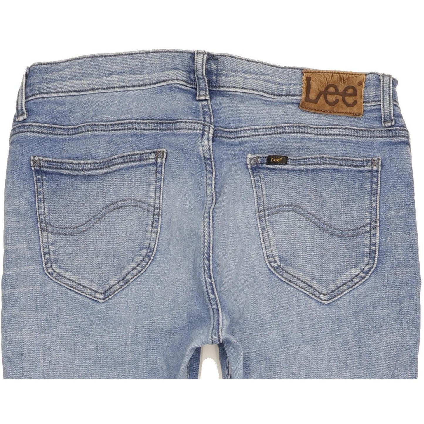 Lee Rider Women Blue Straight Regular Stretch Jeans W34 L32