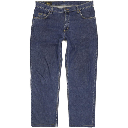 Lee Brooklyn Men Blue Straight Regular Stretch Jeans W36 L29