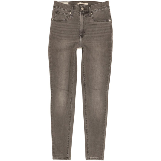 Levi's Mile Grey Skinny Slim Stretch Jeans High Waisted W27 L28