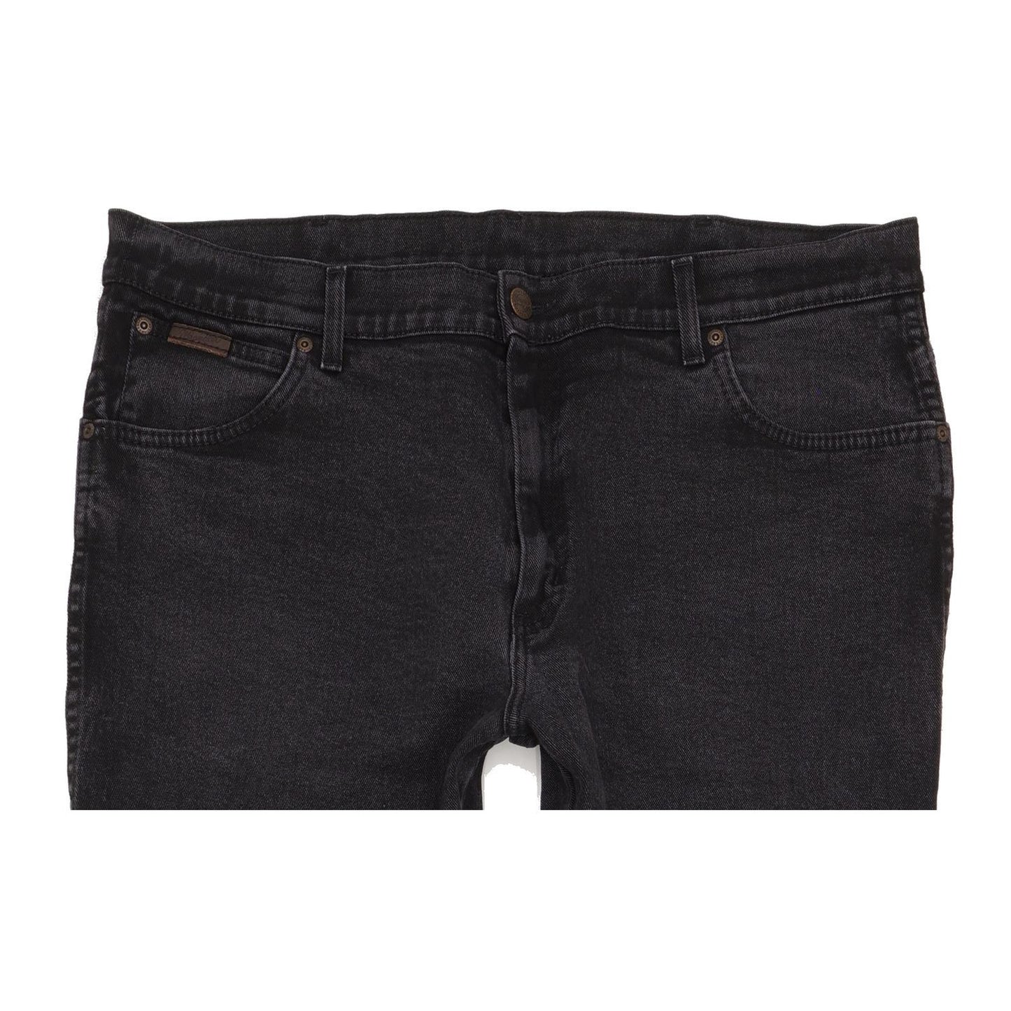 Wrangler Texas Men Black Straight Regular Stretch Jeans W40 L33