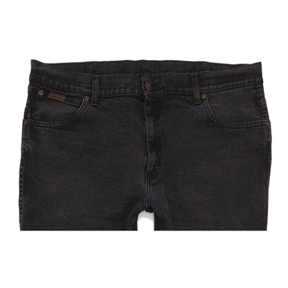 Wrangler Texas Men Black Straight Regular Stretch Jeans W40 L33