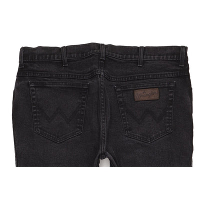 Wrangler Texas Men Black Straight Regular Stretch Jeans W40 L33