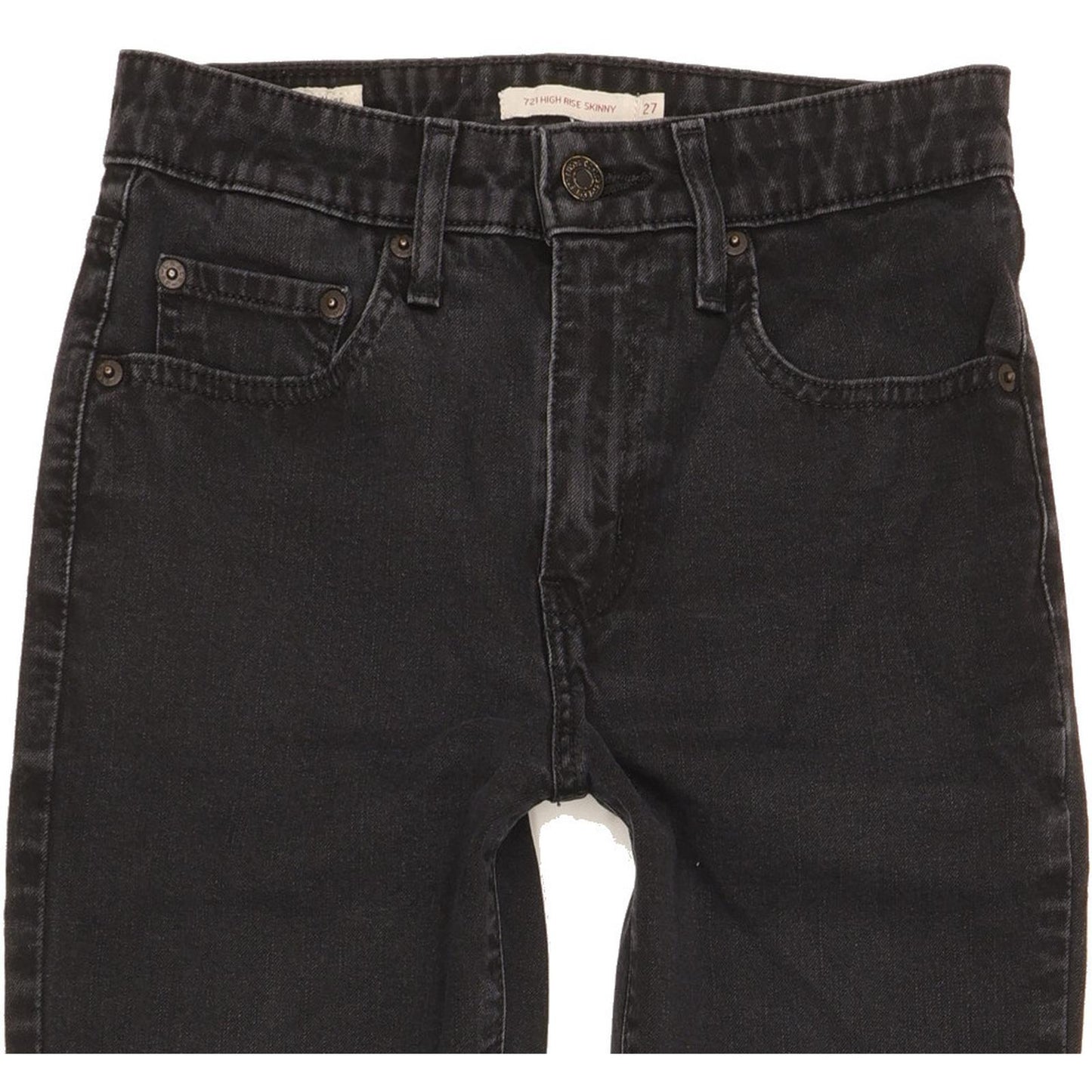 Levi's 721 Women Black Skinny Slim Jeans W27 L27