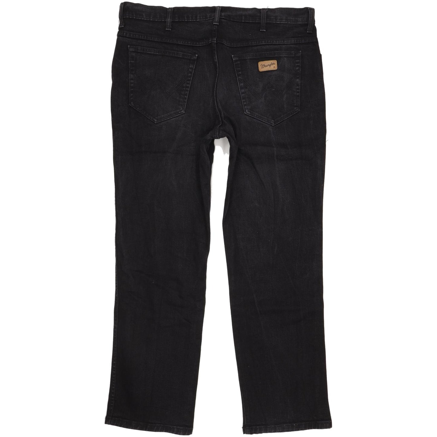 Wrangler Texas Men Black Straight Regular Stretch Jeans W38 L31