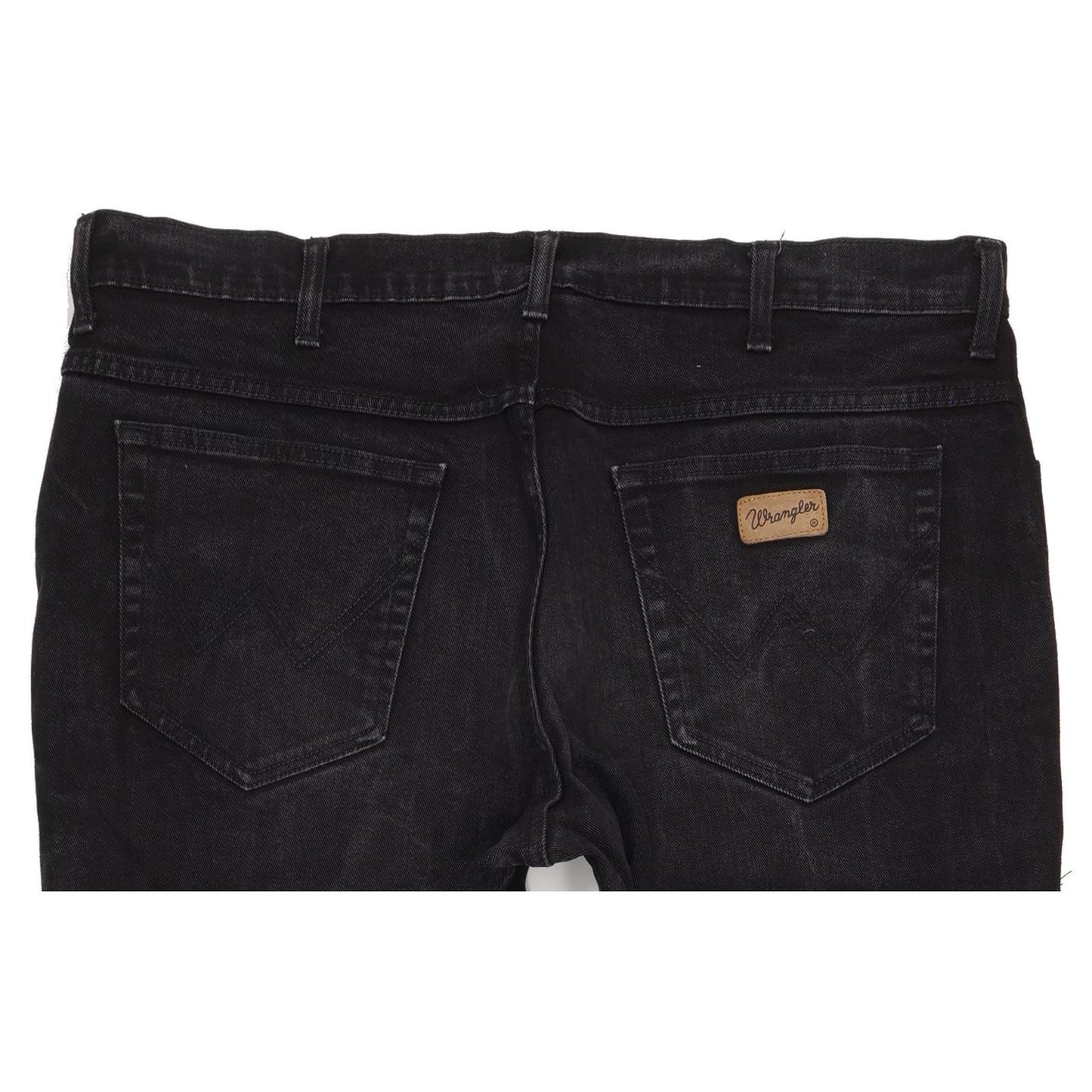 Wrangler Texas Men Black Straight Regular Stretch Jeans W38 L31