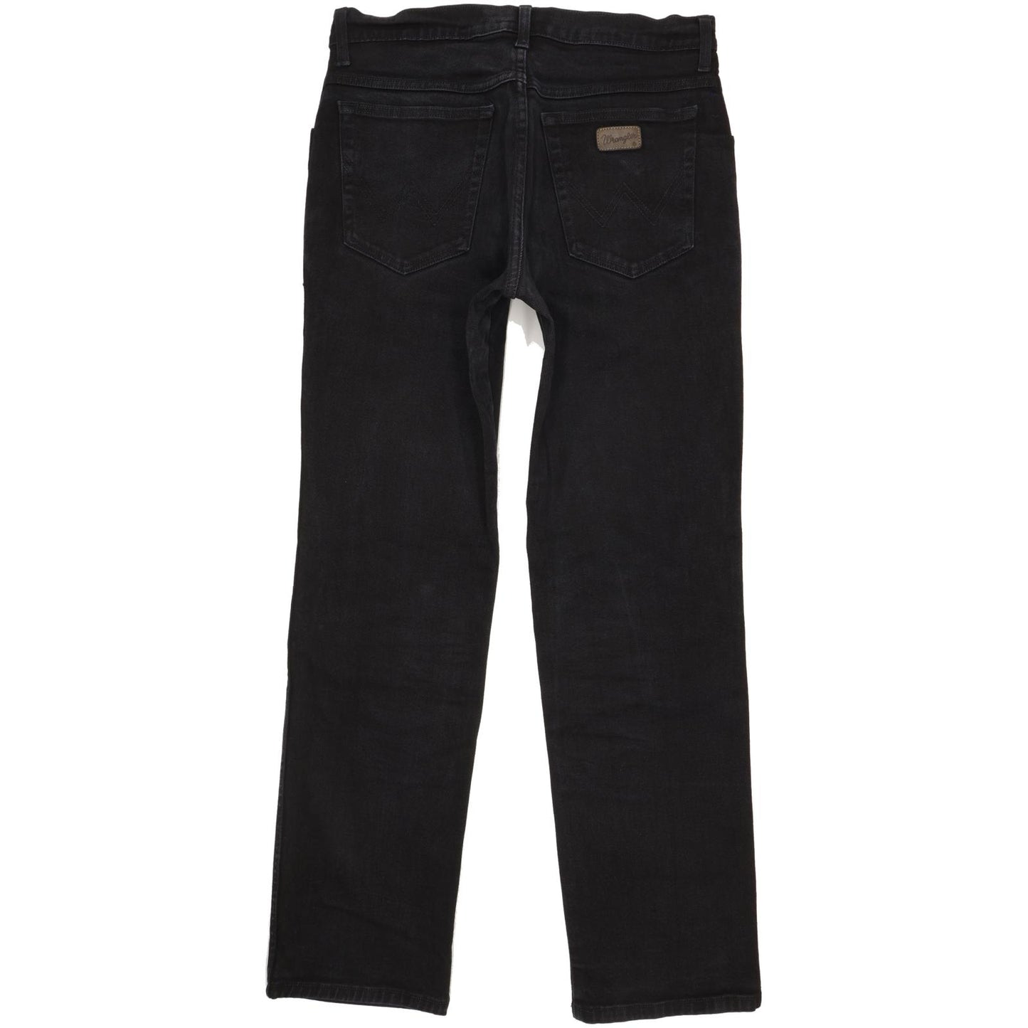 Wrangler Texas Men Black Straight Regular Stretch Jeans W32 L31