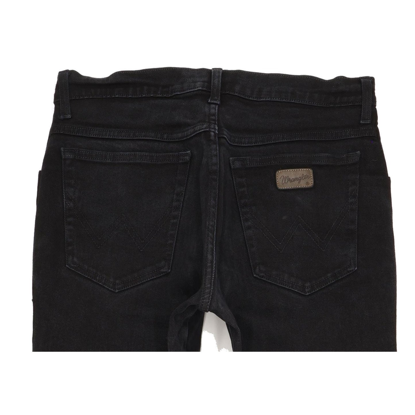 Wrangler Texas Men Black Straight Regular Stretch Jeans W32 L31