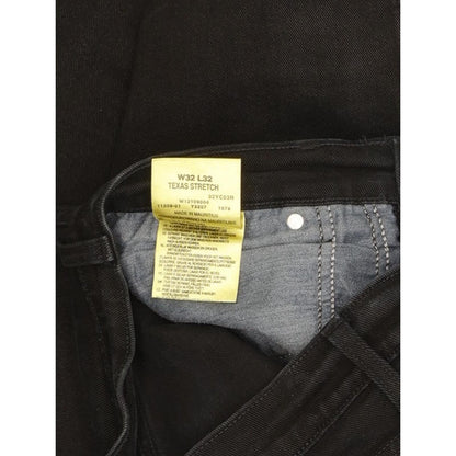 Wrangler Texas Men Black Straight Regular Stretch Jeans W32 L31
