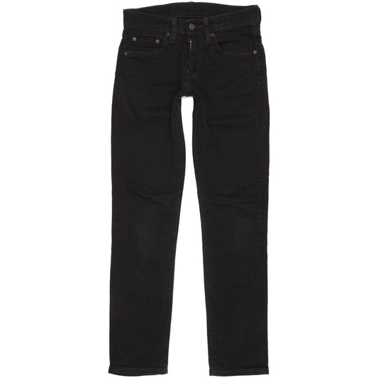 Levi's 511 Men Black Straight Slim Stretch Jeans W28 L32