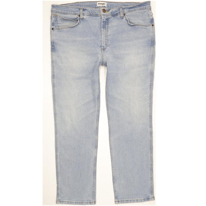 Wrangler Greensboro Men Blue Straight Regular Stretch Jeans W40 L29