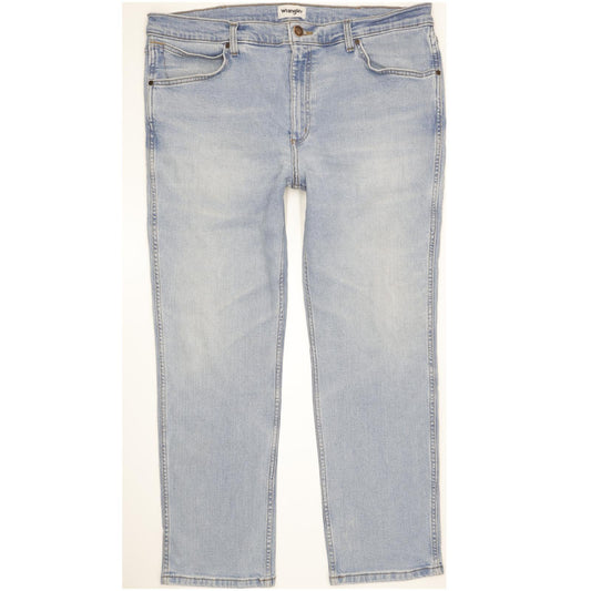Wrangler Greensboro Men Blue Straight Regular Stretch Jeans W40 L29