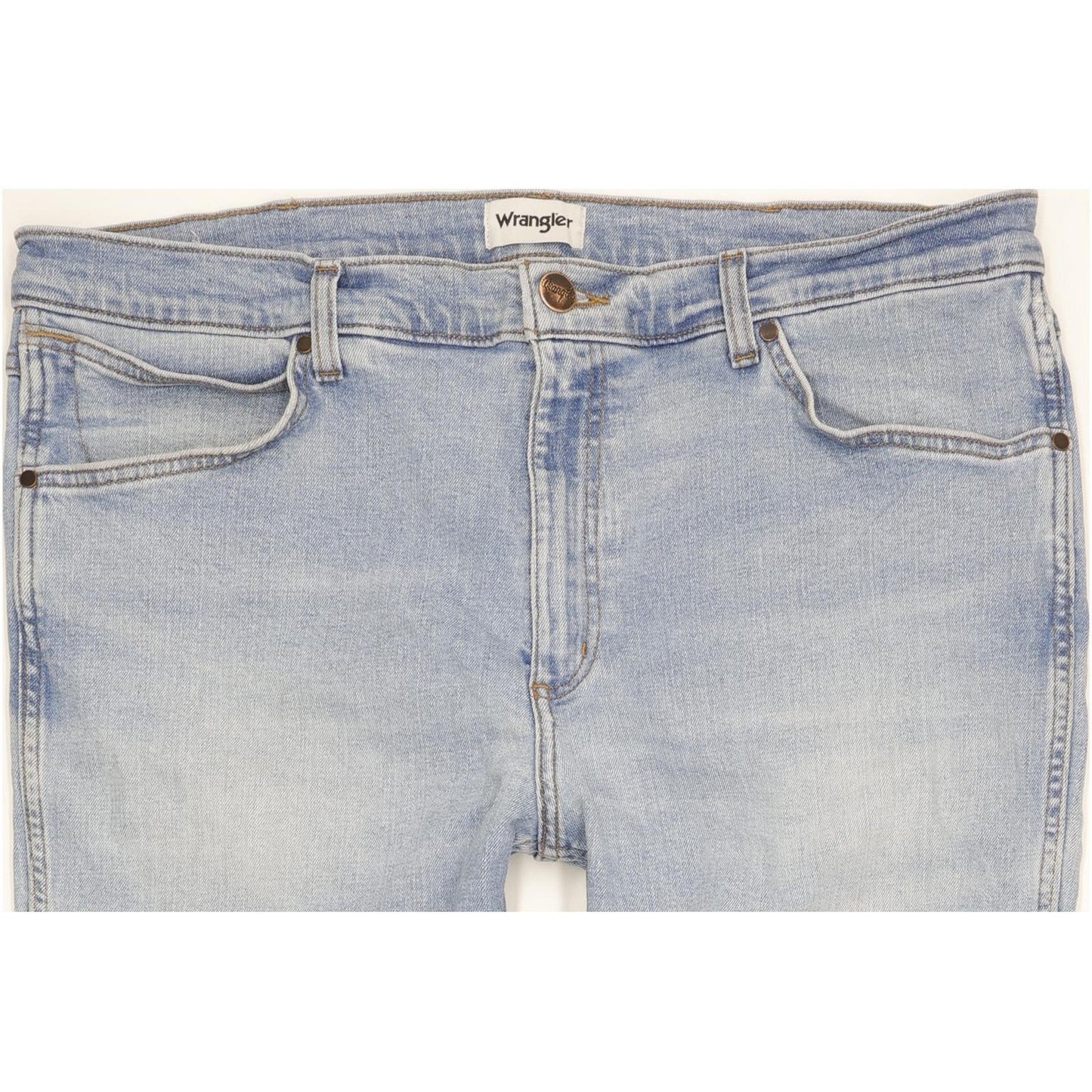 Wrangler Greensboro Men Blue Straight Regular Stretch Jeans W40 L29