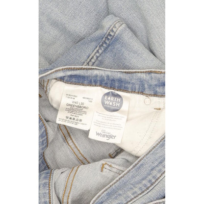 Wrangler Greensboro Men Blue Straight Regular Stretch Jeans W40 L29