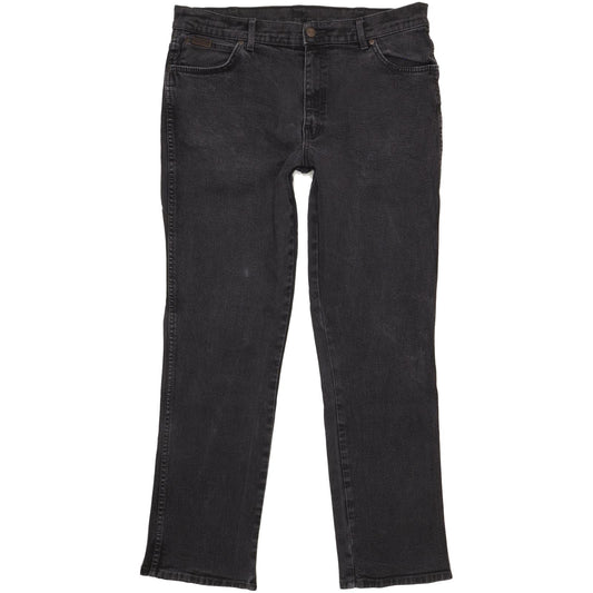 Wrangler Texas Men Blue Straight Regular Stretch Jeans W40 L33