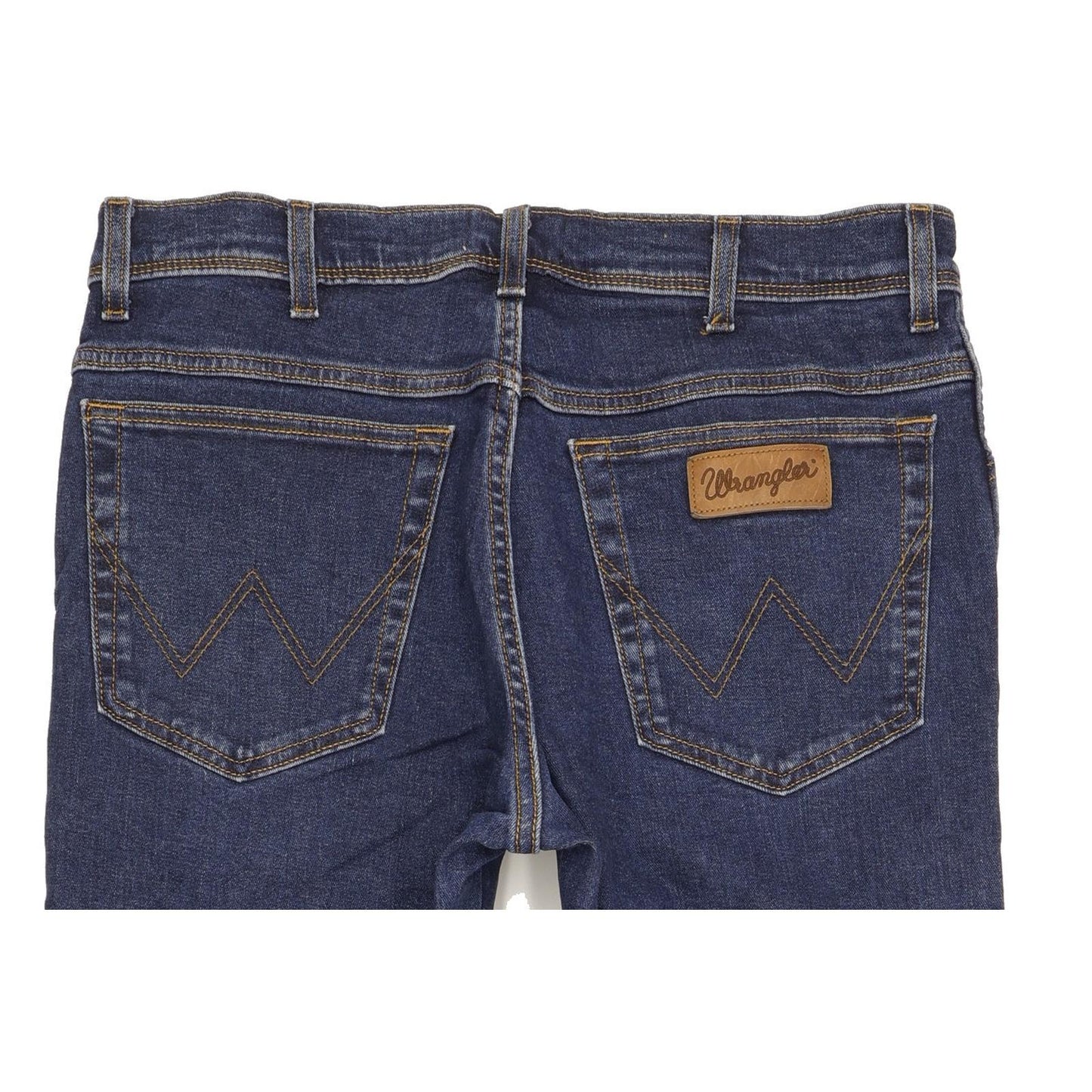 Wrangler Texas Men Blue Straight Regular Stretch Jeans W35 L30