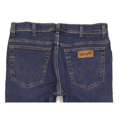 Wrangler Texas Men Blue Straight Regular Stretch Jeans W35 L30