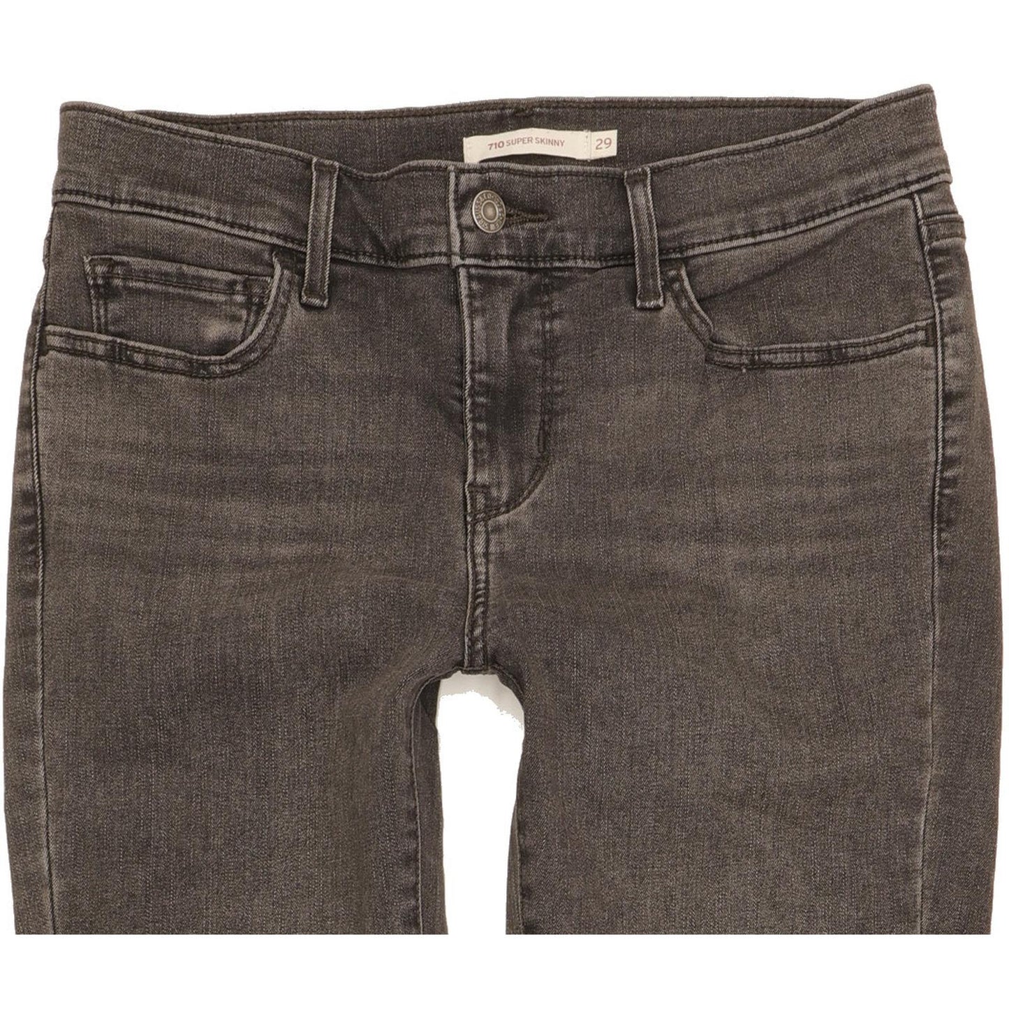 Levi's 710 Super Women Grey Skinny Slim Jeans W29 L32