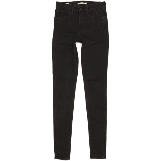 Levi's 720 Women Black Skinny Slim Stretch Jeans W27 L34