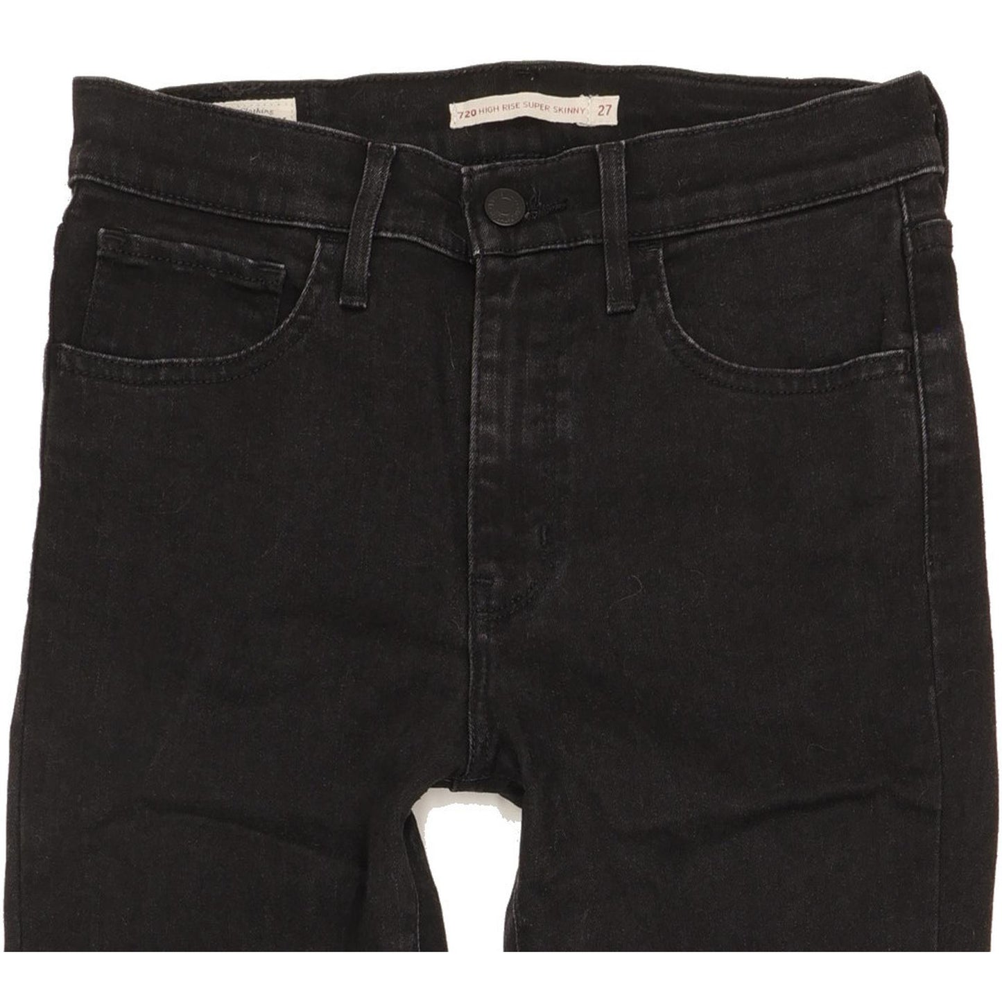 Levi's 720 Women Black Skinny Slim Stretch Jeans W27 L34