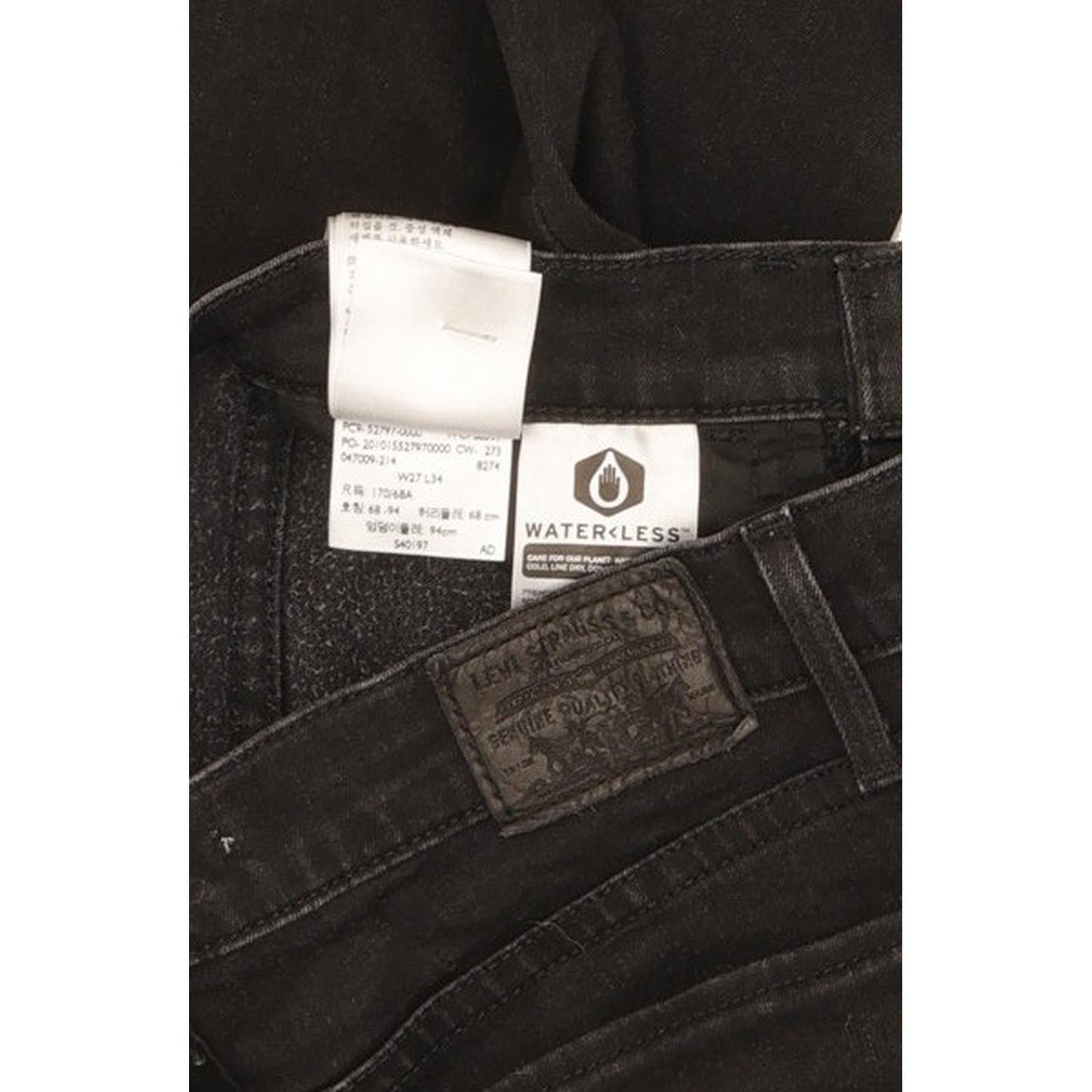 Levi's 720 Women Black Skinny Slim Stretch Jeans W27 L34