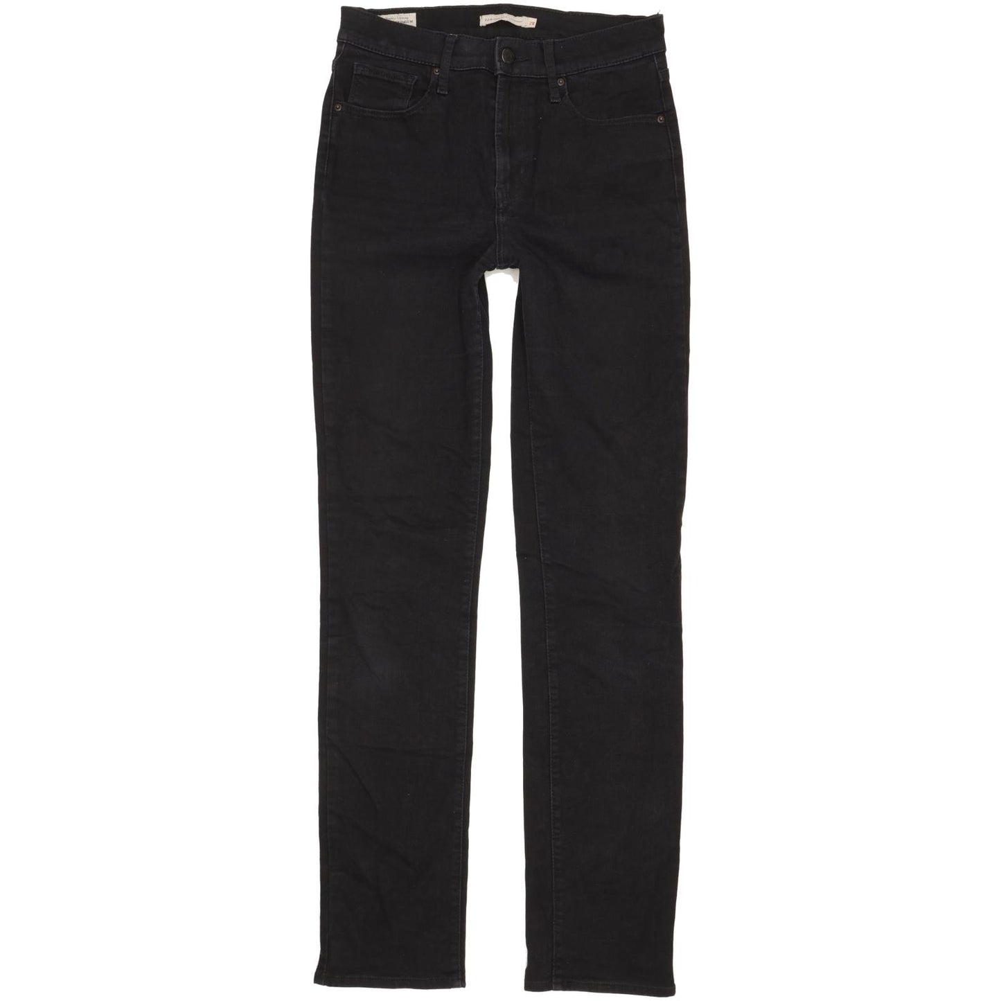 Levi's 724 Women Black Straight Slim Stretch Jeans W28 L33