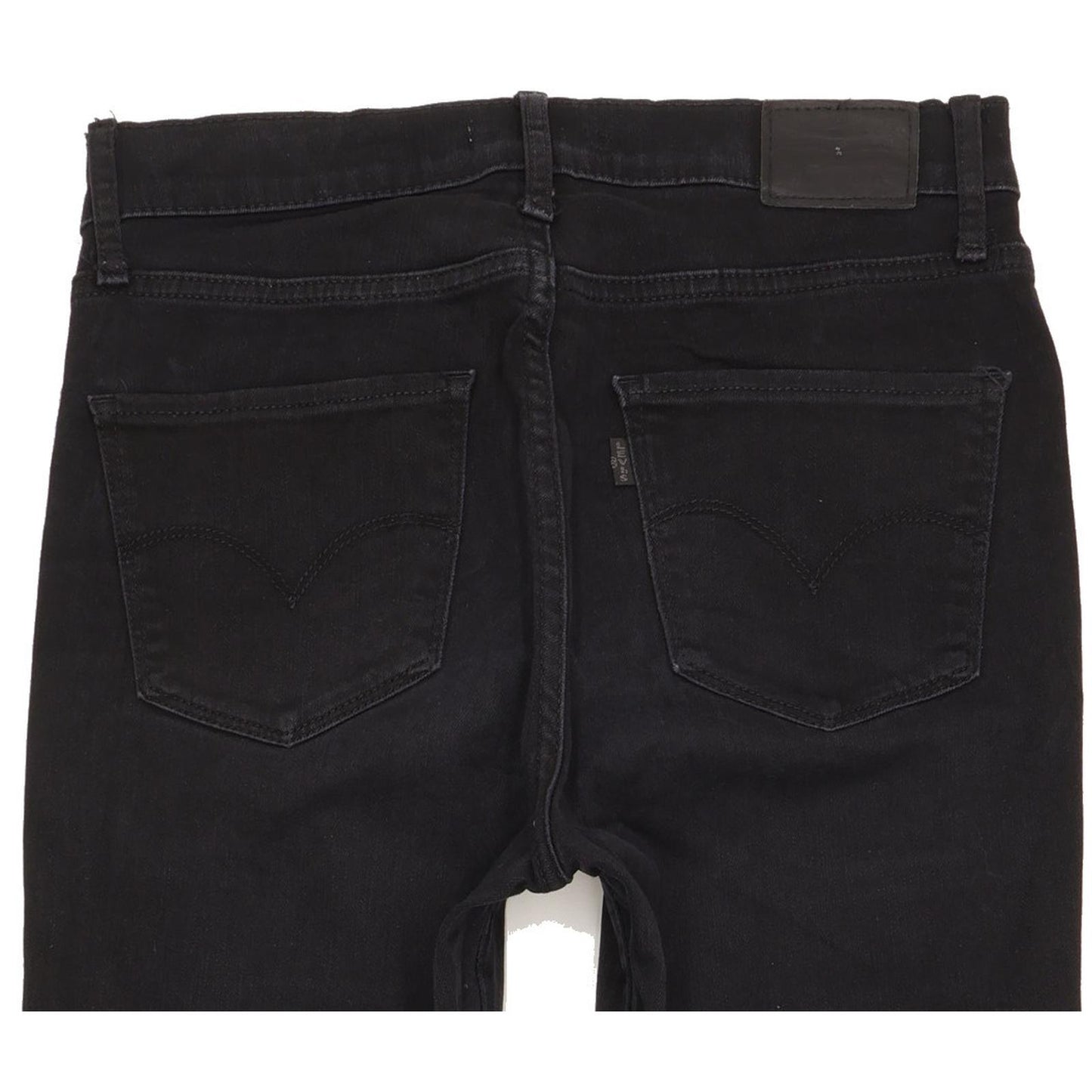 Levi's 724 Women Black Straight Slim Stretch Jeans W28 L33
