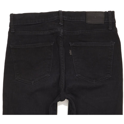 Levi's 724 Women Black Straight Slim Stretch Jeans W28 L33
